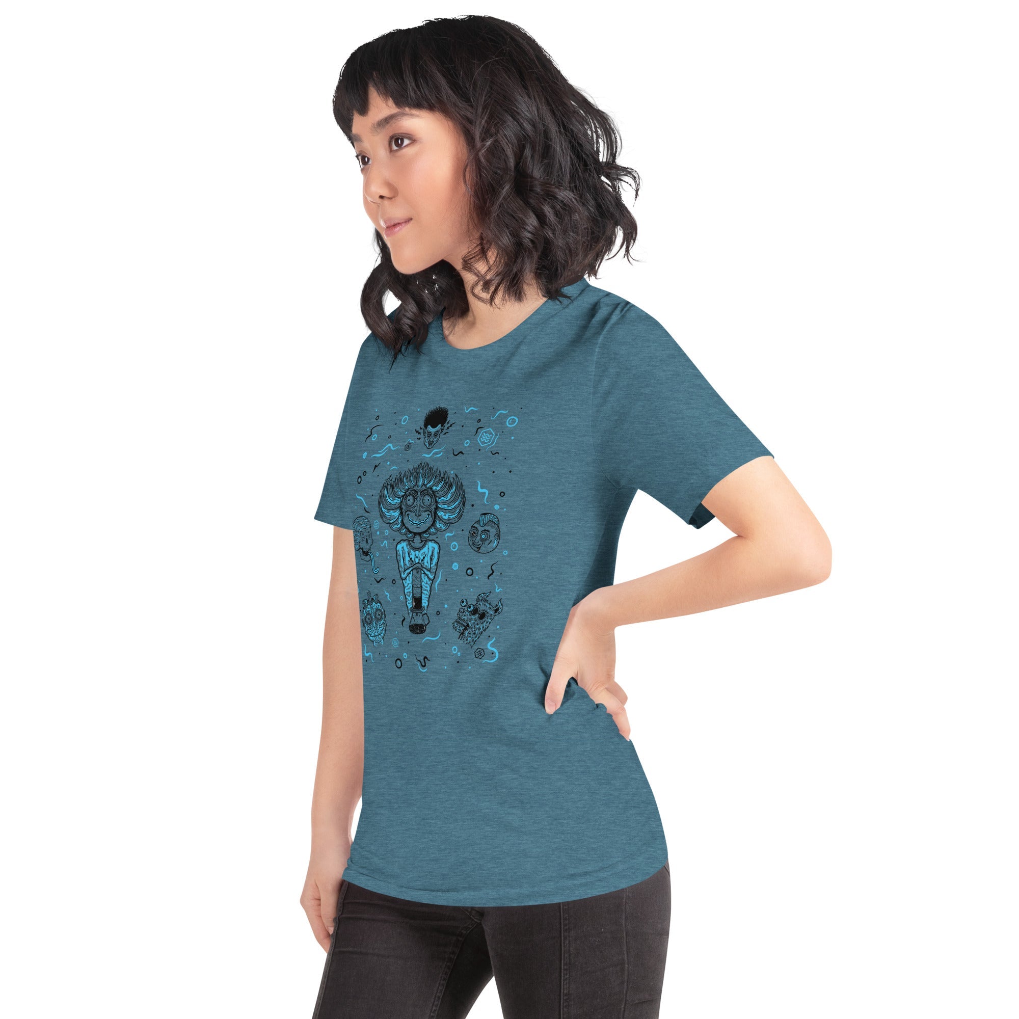 The Monster Shirt Series - Ep 1 - Third Wave Water #Color_Heather Deep Teal