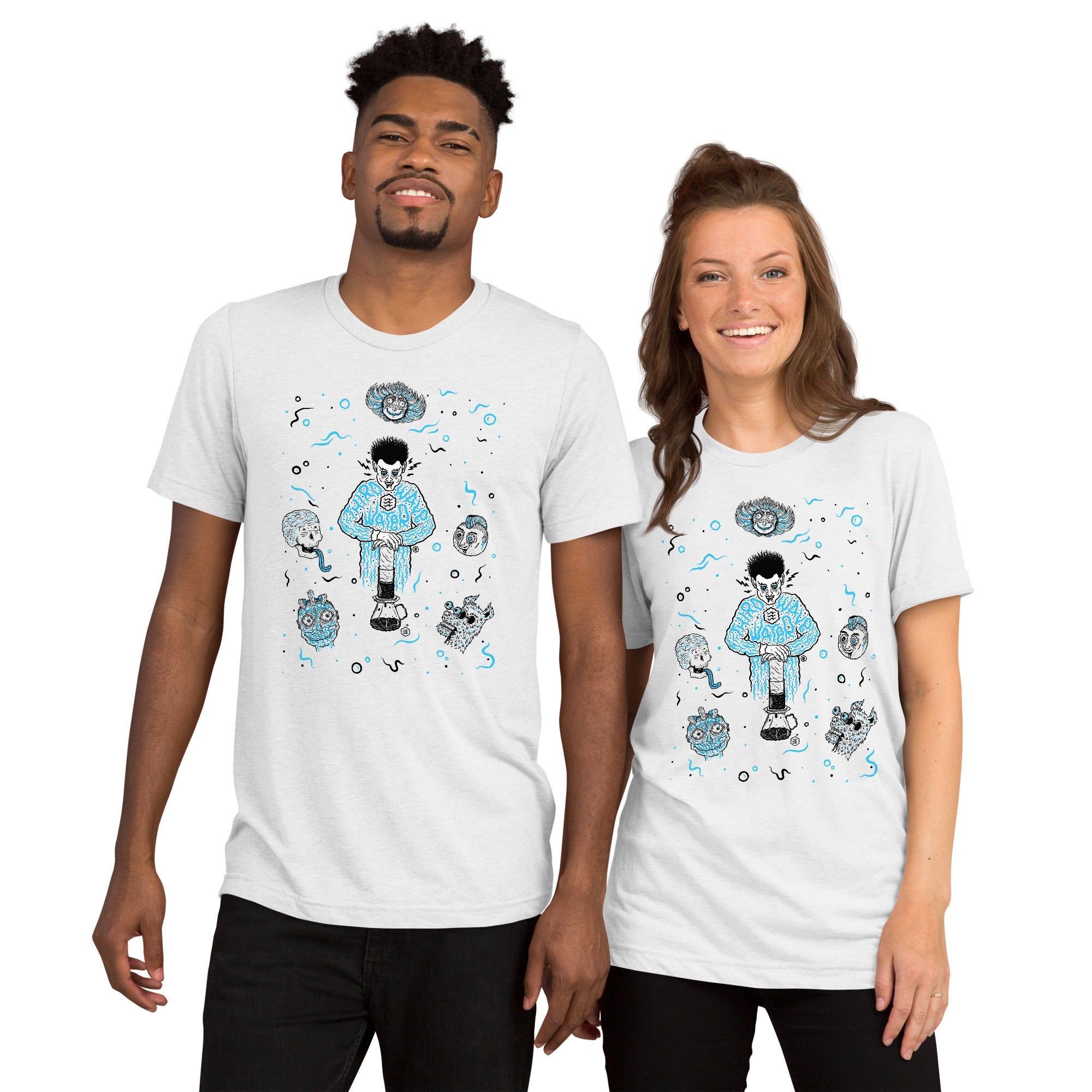 The Monster Shirt Series - Ep 2 - Third Wave Water #Color_Solid White Triblend