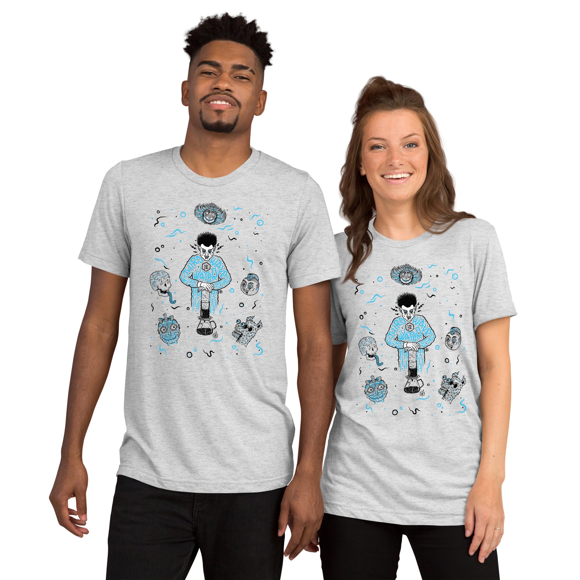 The Monster Shirt Series - Ep 2 - Third Wave Water #Color_White Fleck Triblend