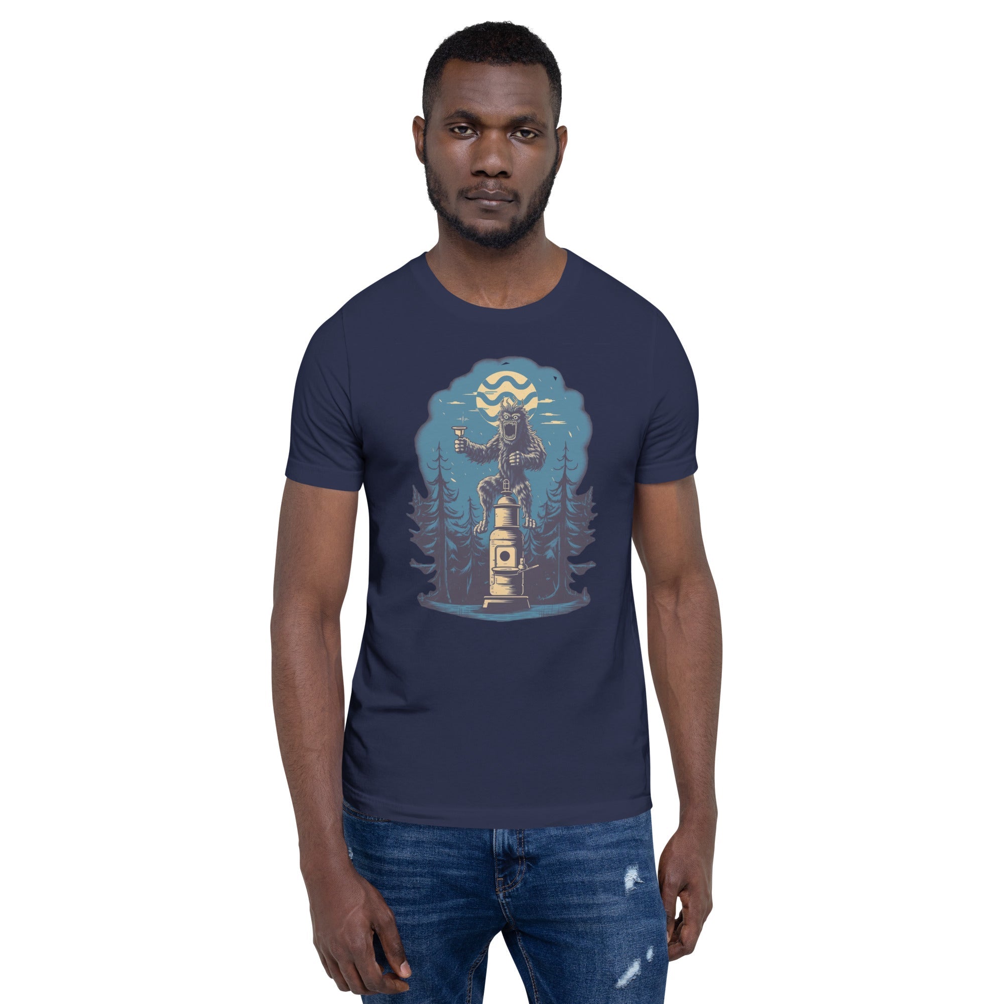 Coffee Monster in Woods - Third Wave Water #Color_Navy