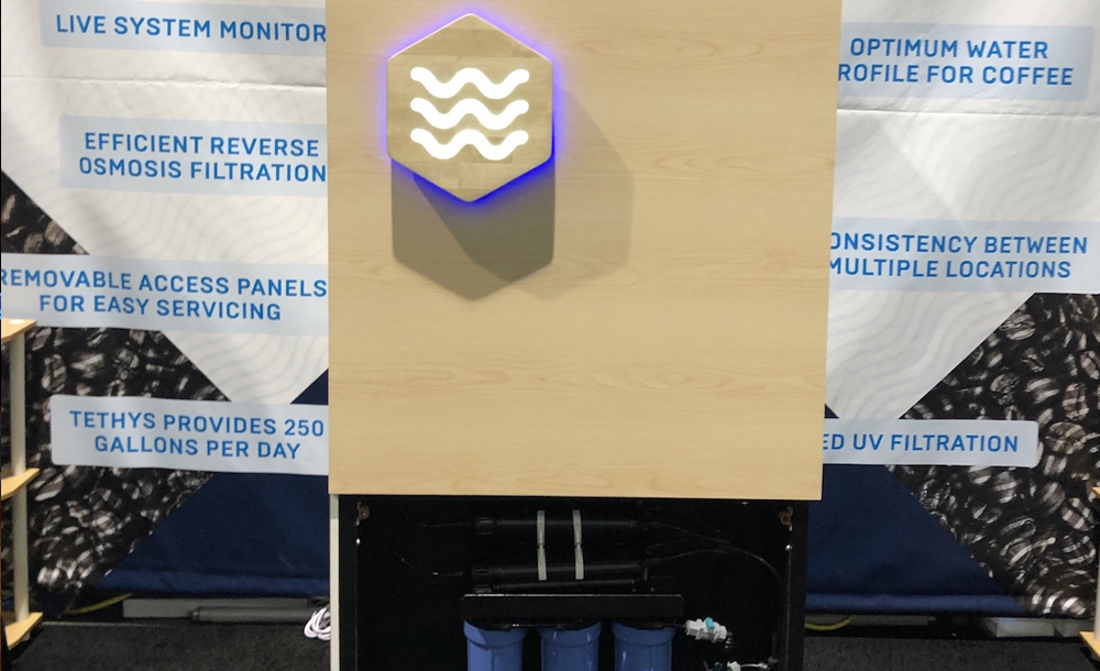 Tethys system with Third Wave Water branding and product details.