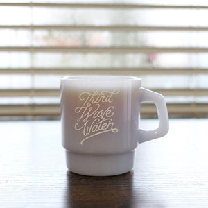 Blue Jade Glass TWW Script Mug - Third Wave Water