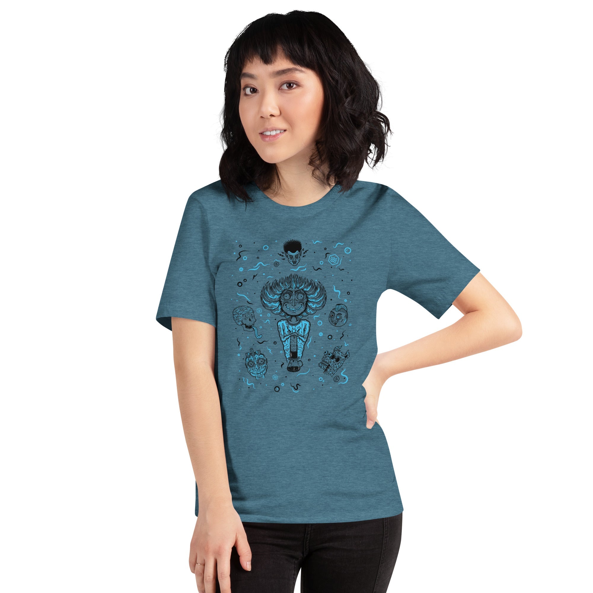 The Monster Shirt Series - Ep 1 - Third Wave Water #Color_Heather Deep Teal