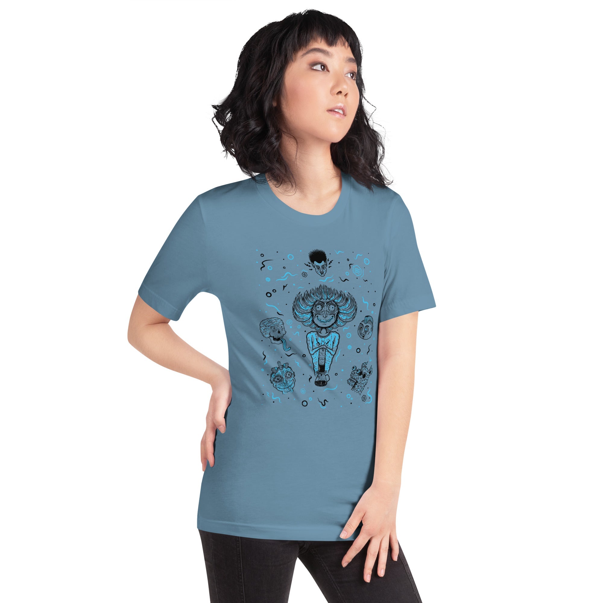 The Monster Shirt Series - Ep 1 - Third Wave Water #Color_Heather Deep Teal